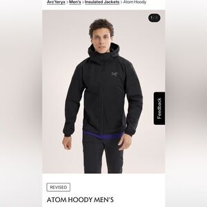 Arc’teryx men’s atom hoody.